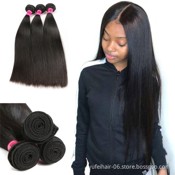 Silky Straight Virgin Peruvian Hair Bundles with Silk Closure, Top Quality Straight Hair Bundles